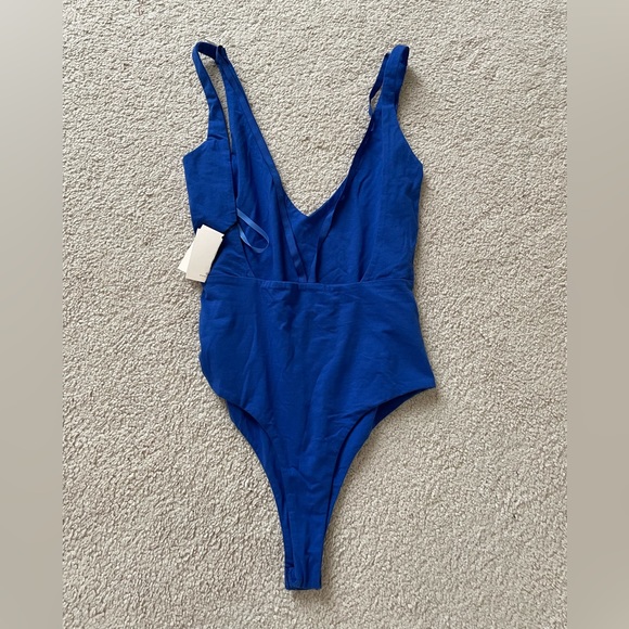 Blue Strappy Bodysuit - Picture 2 of 2